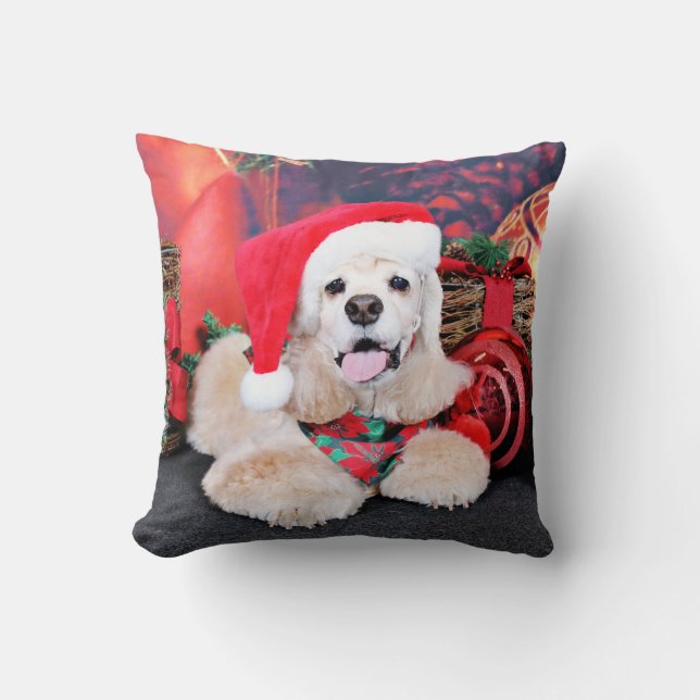 Kerstmis - Cocker Spaniel - Tobey Kussen (Voorkant)