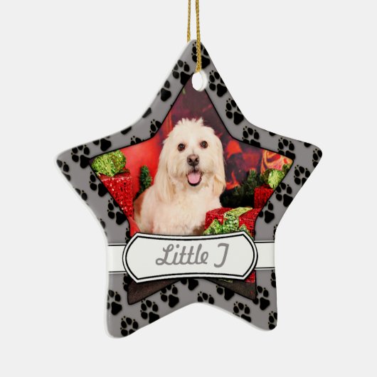 Kerstmis - Cocker - Toby, Havanees - Little T Keramisch Ornament (Rechts)