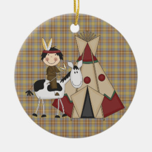 Kerstmis Collectie Indiaas Indiaas paard Keramisch Ornament