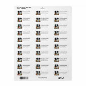 Kerstmis Collie Return Address Labels (Full Sheet)
