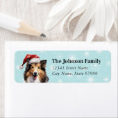 Kerstmis Collie Return Address Labels (Insitu)