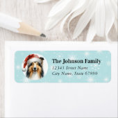 Kerstmis Collie Return Address Labels (Insitu)