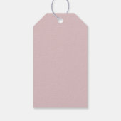 Kerstmis Cookie Gingerbread Roze   Cadeaulabel (Achterkant)