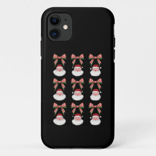 Kerstmis Coquette Strik Kerstman Vintage Xmas Retr iPhone 11 Hoesje