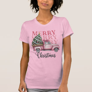 Kerstmis Coquette Strik Kerstmis Vakantie Seizoen T-shirt