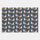 Kerstmis Corgi Dog Inpakpapier Vel (Voorkant 3)