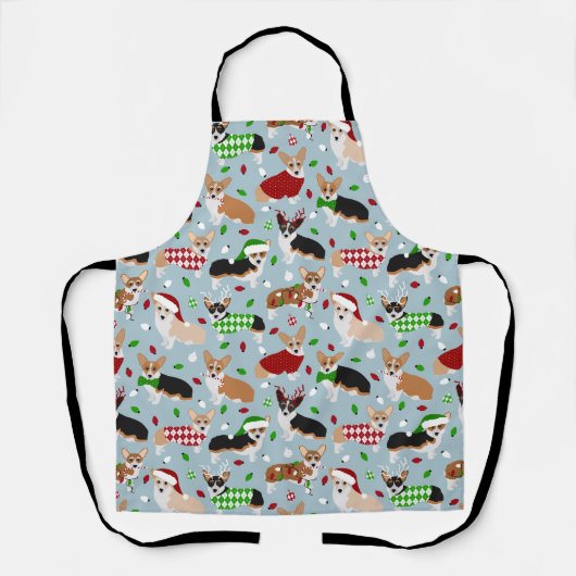 Kerstmis Corgi Dogs Apron Schort (Voorkant)