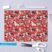 Kerstmis Corgi Dogs Tissuepapier (Craft)