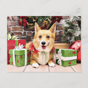 Kerstmis - Corgi - Pannekoek Feestdagenkaart