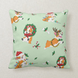 Kerstmis Corgis Pillow Kussen