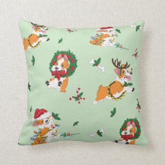 Kerstmis Corgis Pillow Kussen
