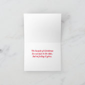 Kerstmis Cosmic Blast Feestdagen Kaart (Binnen)