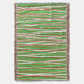 Kerstmis Crisscross, rood en groen Deken (Voorkant Verticaal)