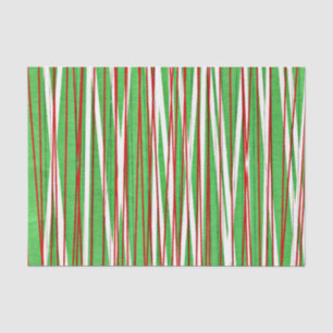 Kerstmis Crisscross, rood en groen Tissuepapier