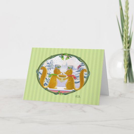 Kerstmis Critters Feestdagen Kaart (Voorkant)