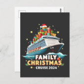 Kerstmis Cruise 2024 Familie Matching Outfit Briefkaart (Voorkant / Achterkant)