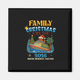 Kerstmis Cruise 2026 Familie Overeenkomstige Famil Magneet