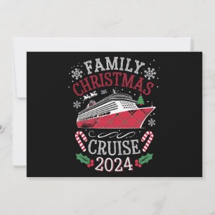 Kerstmis Cruise Squad 2024 Matchende Outfit Feestdagenkaart