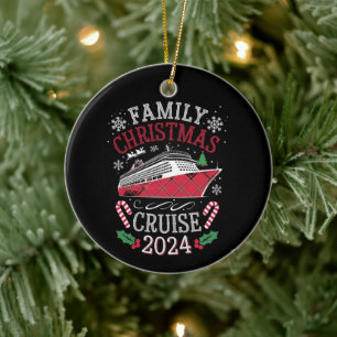 Kerstmis Cruise Team 2024 Matching Outfit Keramisch Ornament