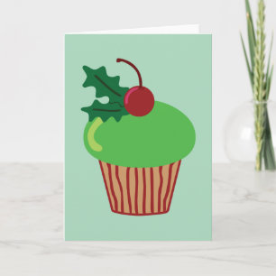 Kerstmis Cupcake Feestdagen Kaart