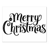 Kerstmis Cursieve Typografie Rubberstempel (Afrduk)
