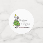 Kerstmis Cute Funny Holiday Confetti (Kleine voorkant)