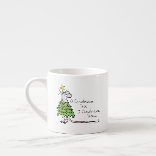 Kerstmis Cute Funny Holiday Espresso Kop (Links)