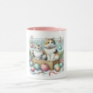 Kerstmis cute Perzische kat Mok