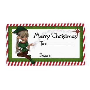 Kerstmis D4: Fantastisch kerstcadeauetiket Etiket