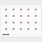 Kerstmis Dachshund 1 Hart Sticker (Vel)