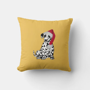 Kerstmis Dalmatian Gold Kussen