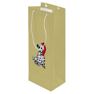 Kerstmis Dalmatian Gold Wijn Cadeautas