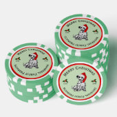 Kerstmis Dalmatische Zakelijke Groeten Poker Chips (Opstapeling)