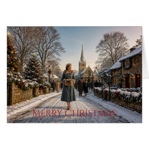 Kerstmis Dame Engels Dorp jaren 50