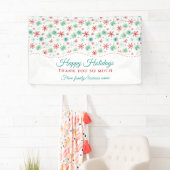 Kerstmis Dank u Sneeuwvlok Spandoek (Insitu)