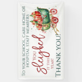 Kerstmis Dank u Waardering Ziekenhuis School Spandoek (Verticaal)