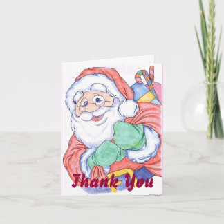 Kerstmis dankt u kaardt bedankkaart