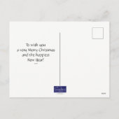 Kerstmis De bok stopt hier herten Feestdagenkaart (Achterkant)