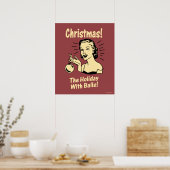 Kerstmis: De feestdag met een muur Poster (Keuken)