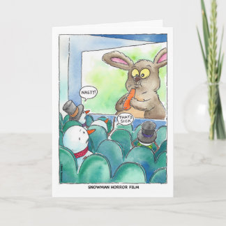 Kerstmis: De Griezelfilm van de sneeuwman Feestdagen Kaart