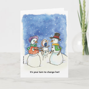 Kerstmis: De Kaart van de Ouders van het Paar van