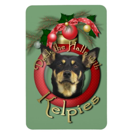 Kerstmis - Deck the Halls - Kelpies Magneet (Verticaal)