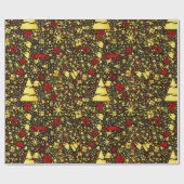 Kerstmis decoratief cadeaupapier (Vlak)