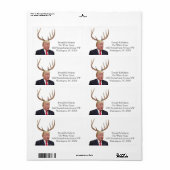 Kerstmis: Deer Mr. President Etiket (Full Sheet)