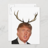 Kerstmis: Deer Mr. President Feestdagenkaart (Voorkant / Achterkant)