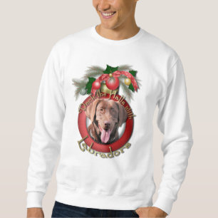 Kerstmis - Dek de zalen - Labradors - Chocolade Trui