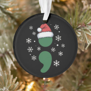 Kerstmis depressie bewustzijn Xmas mentale gezondh Ornament
