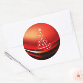 KERSTMIS DESIGN RONDE STICKER (Envelop)