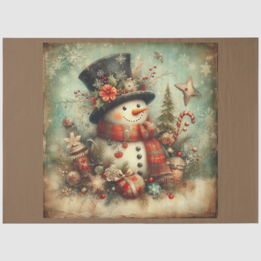 Kerstmis Design Serie 3 Tissuepapier (Voorkant)