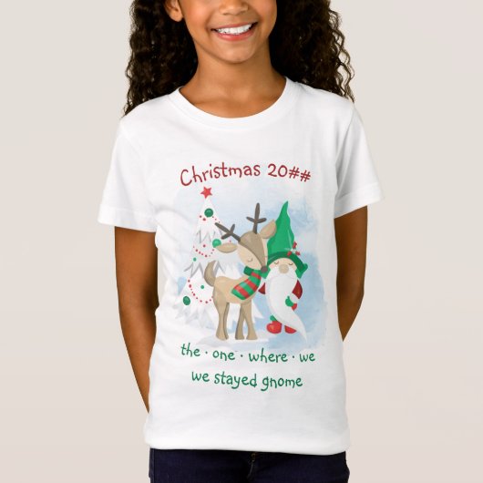 Kerstmis die waar we.. Grappig kabouter T-shirt (Voorkant)